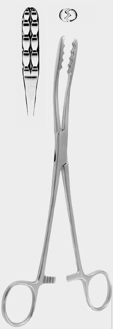 УРЛІХ (ULRICH) тампонні щипці(корцанг), 18,0 см (cm), вигнуті
